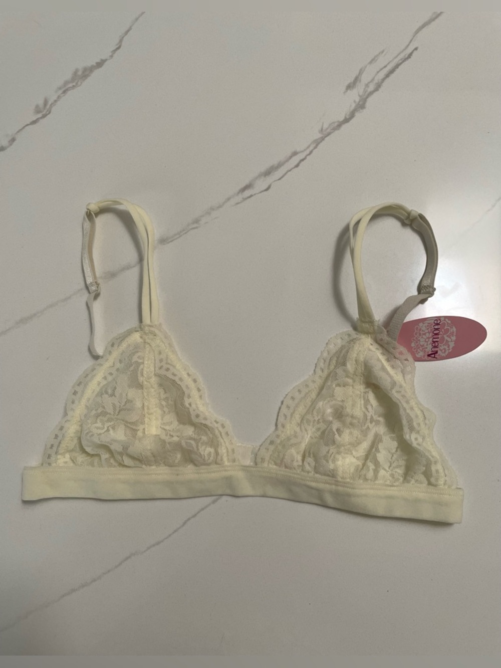 NWT lace bralette size small/medium in white/cream/ivory color. Bridal bra